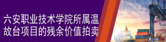 六安职业技术学院所属温故台项目的残余价值拍卖